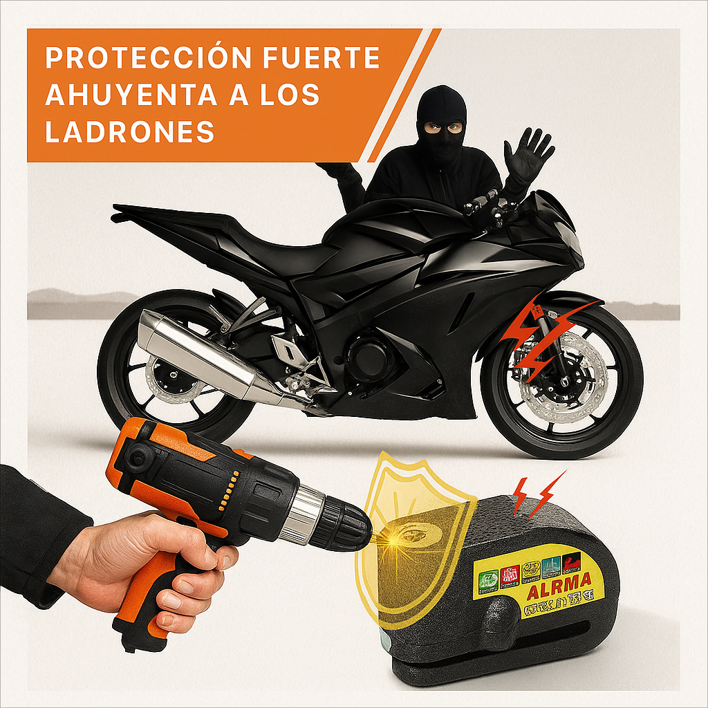 Candado de Freno con Alarma para Moto