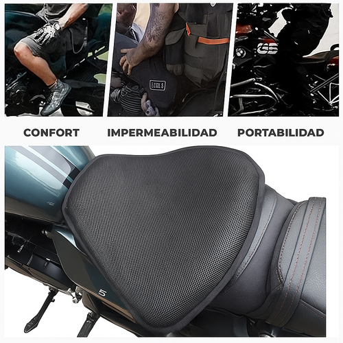 COJIN PARA MOTO EN SILICONA